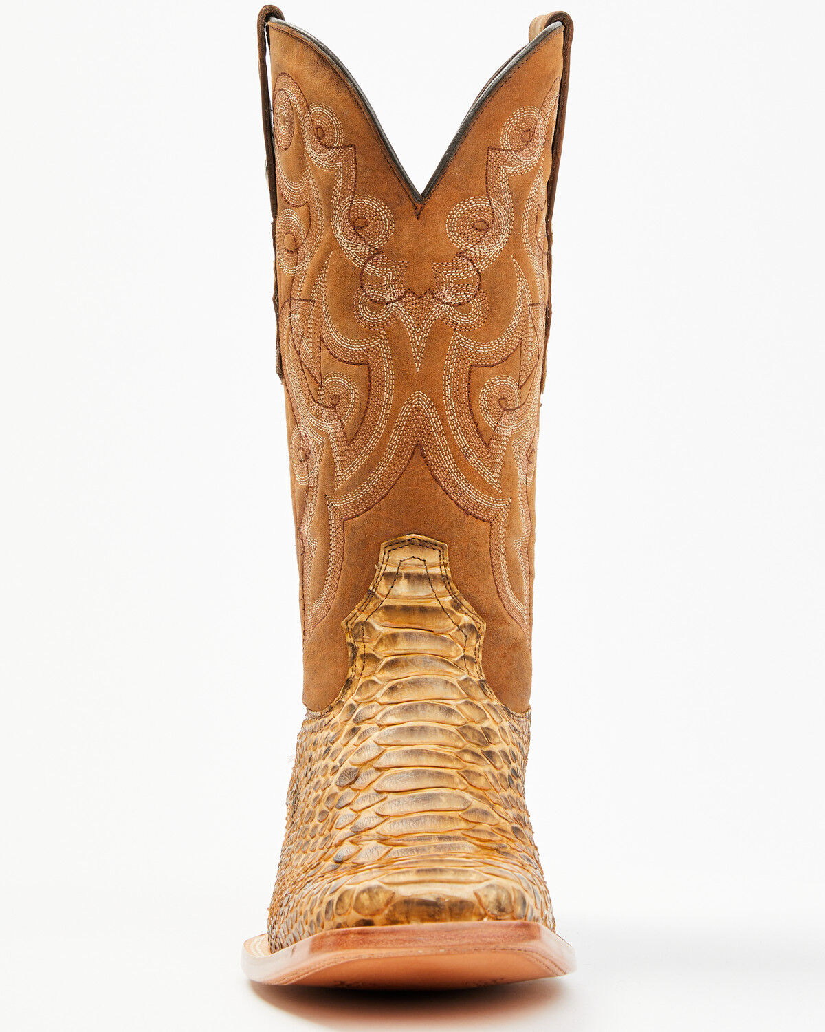 Image #4 - Tanner Mark Men's Bandera Western Boots - Square Toe, Honey, hi-res