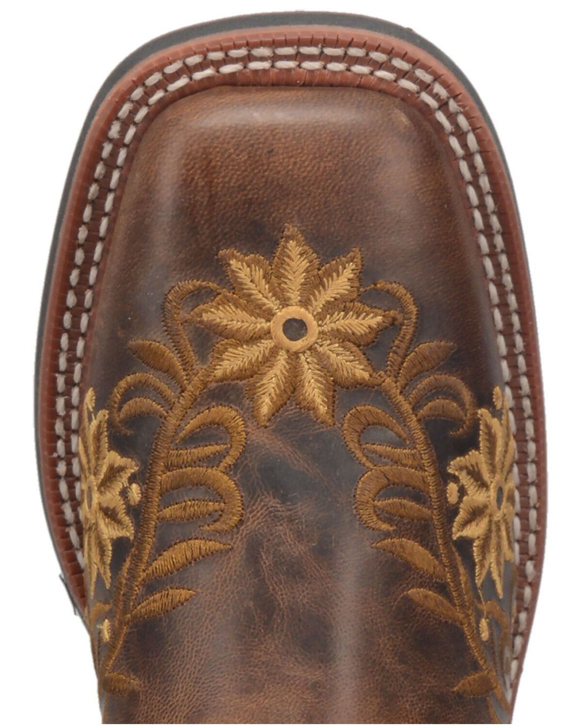 Image #6 - Laredo Women's Secret Garden Western Performance Boots - Broad Square Toe, Brown, hi-res