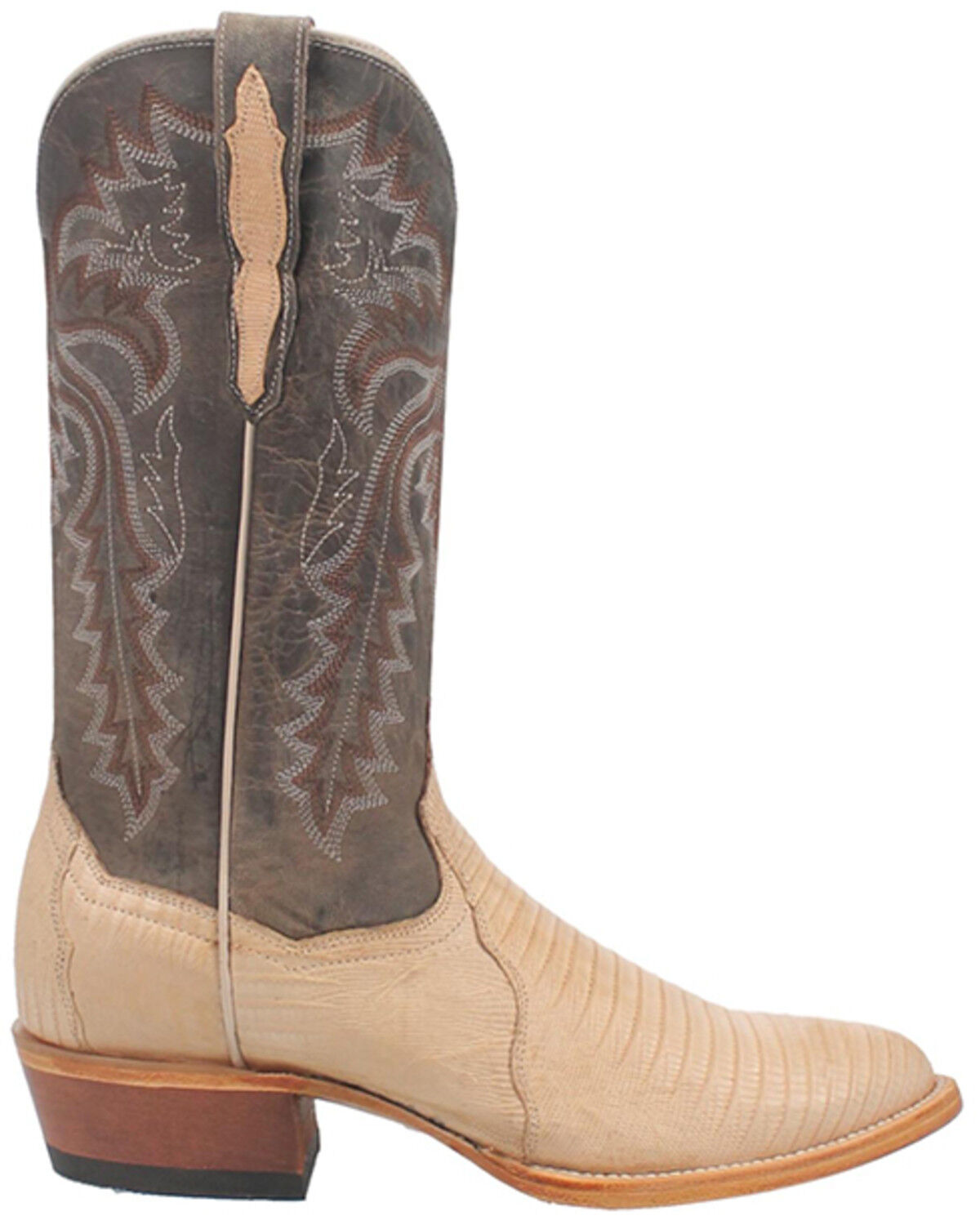 Image #2 - Dan Post Men's Exotic Lizard Western Boots - Round Toe, Sand, hi-res