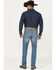 Image #1 - Rock & Roll Denim Men's Rifle Medium Vintage Wash Skinny Stretch ReFlex Denim Jeans, Medium Wash, hi-res