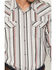 Image #3 - Cody James Men's Saddle Ridge Striped Print Long Sleeve Snap Western Shirt, Grey, hi-res
