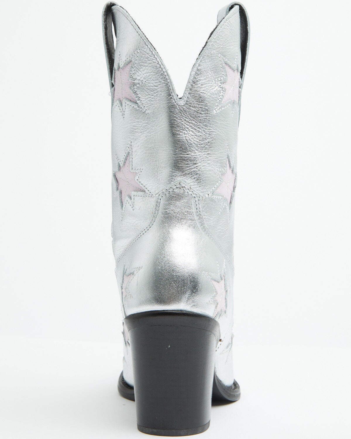 Image #5 - Dingo Women's Starburst Western Booties - Round Toe, Silver, hi-res