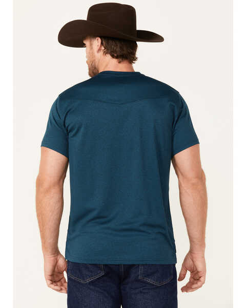 Image #4 - RANK 45® Men's Short Sleeve Performance T-Shirt, Medium Blue, hi-res