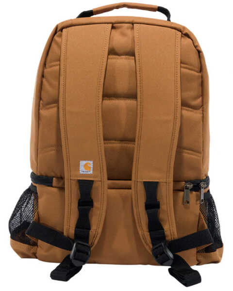 Image #2 - Carhartt Brown Insulated Two Compartment 24-Can Cooler Backpack, Brown, hi-res