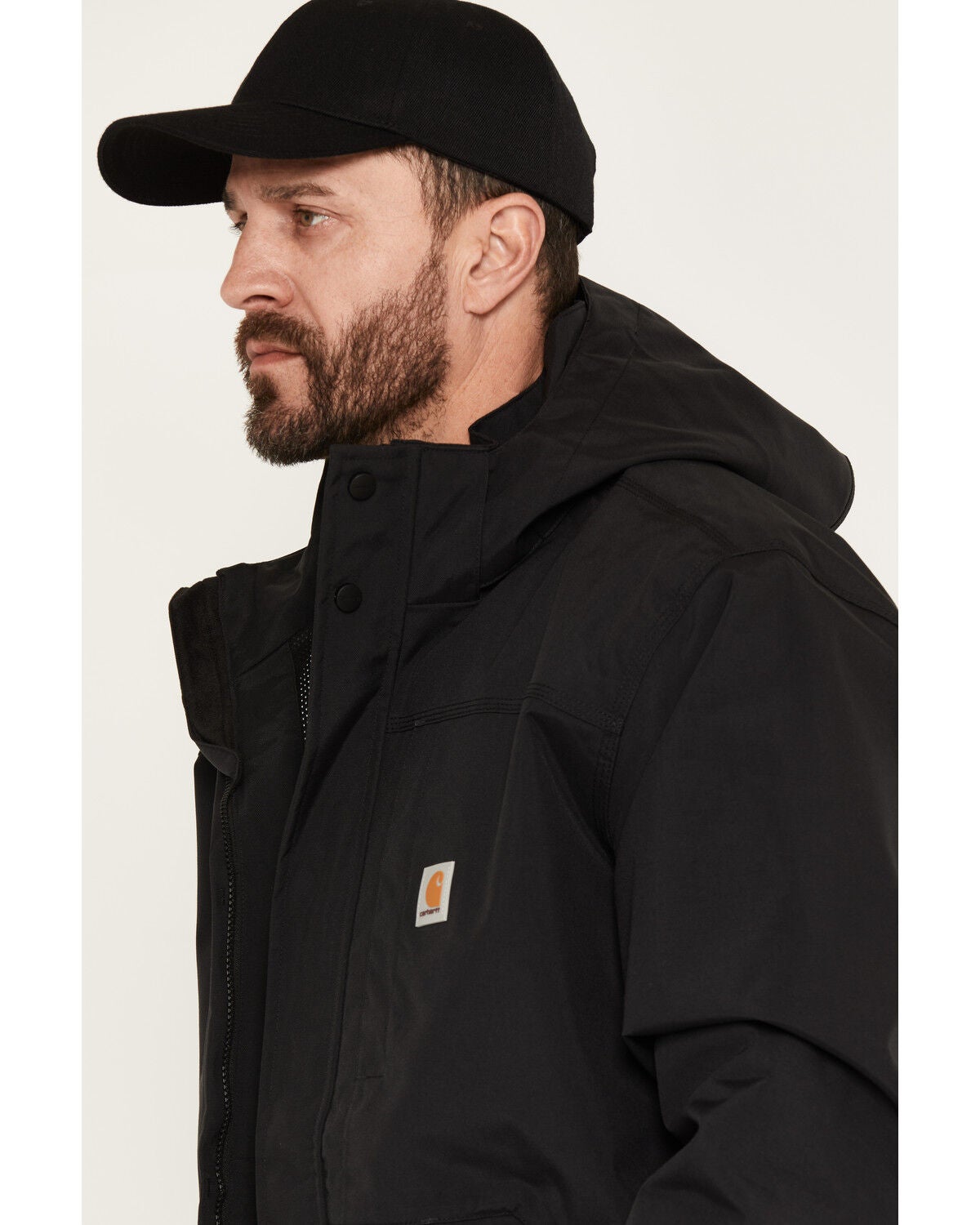Image #2 - Carhartt Men's Shoreline Storm Defender Heavyweight Work Jacket - Big, Black, hi-res