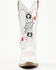 Image #4 - Dingo Women's Queen A Hearts Western Boots - Snip Toe, White, hi-res