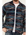 Ariat Men's Chimayo Southwestern Print Jacket, Navy, hi-res