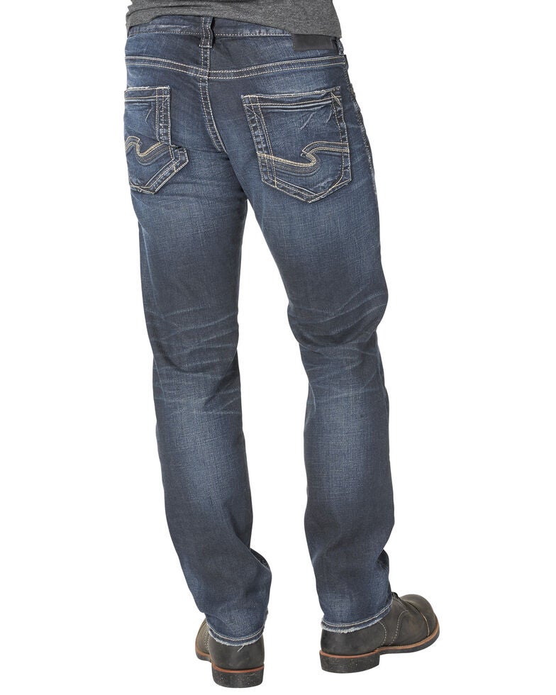 men's relaxed fit tapered leg jeans