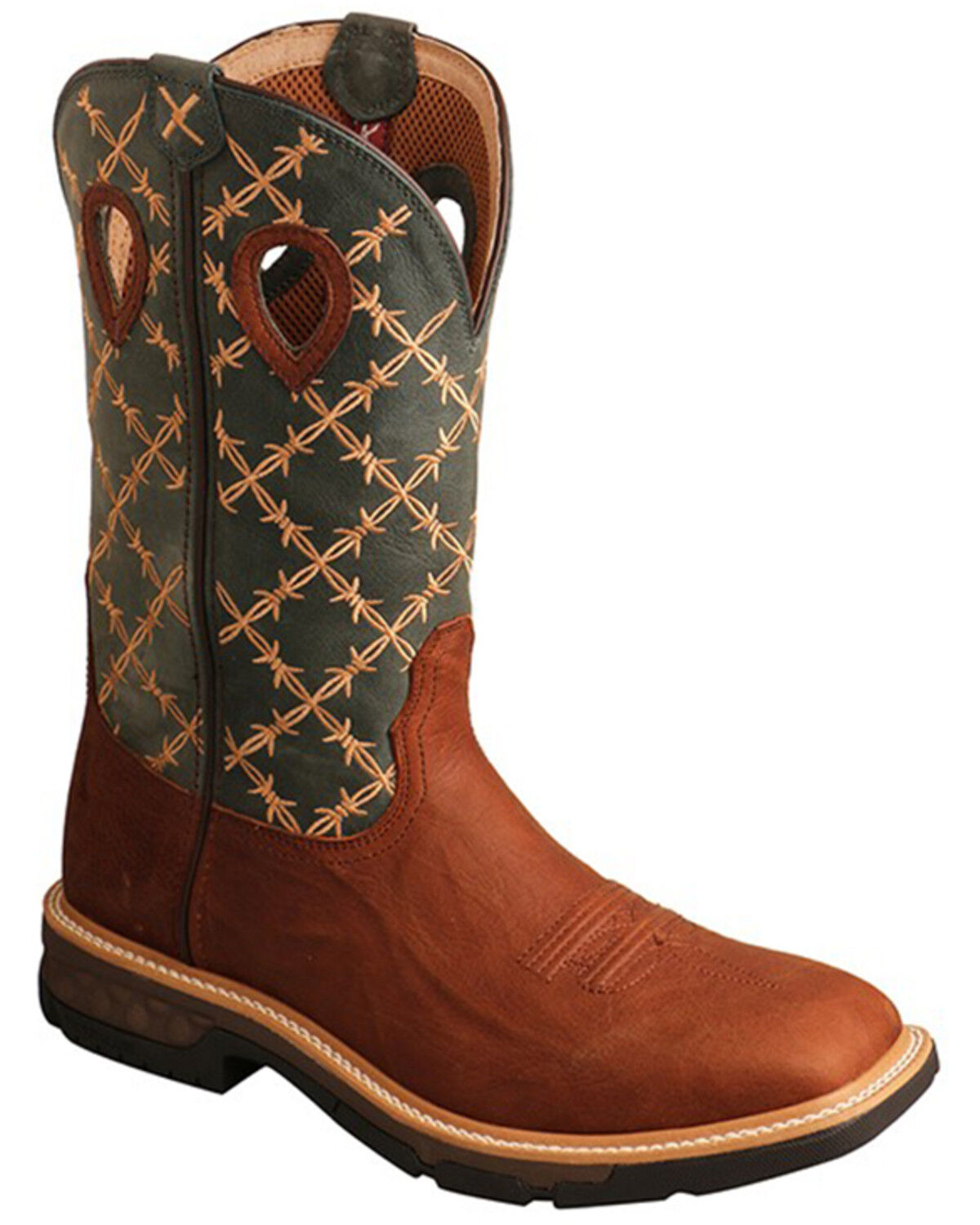 お買い得モデル Twisted X Men's Barbed Wire Western Work Boots - Soft Toe パンツ