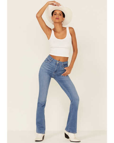 Image #1 - Levi's Women's 725 Tribeca Sun High Rise Bootcut Jeans , Blue, hi-res