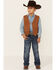 Image #4 - Scully Boys' Boar Suede Vest, Bourbon, hi-res