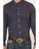 Image #3 - Wrangler X Cody Johnson Men's Paisley Print Long Sleeve Button-Down Western Shirt - Tall, Navy, hi-res