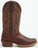 Image #2 - Justin Men's Cowboy Town Bay Western Boots - Square Toe, Brown, hi-res