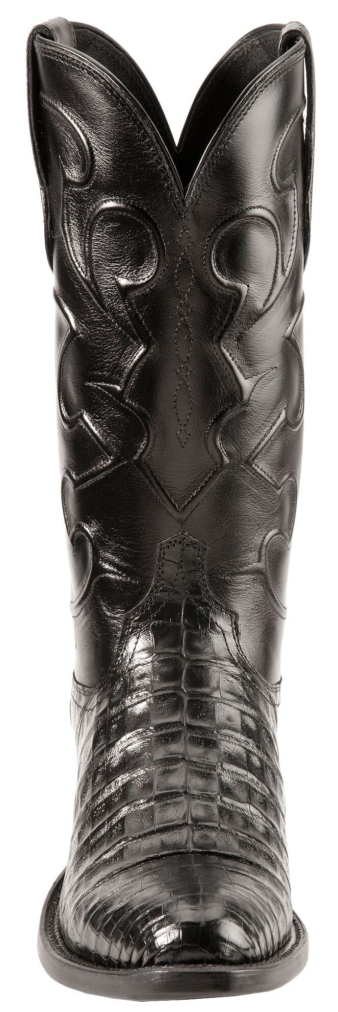 Lucchese Handmade 1883 Exotic Crocodile Belly Cowboy Boots - Round 