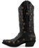 Image #3 - Black Star Women's Marfa Star Inlay Studded Leather Western Boot - Snip Toe, Black, hi-res