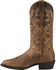 Image #3 - Ariat Men's Heritage Western Performance Boots - Round Toe, Distressed, hi-res