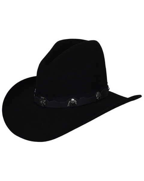 Bailey Hobson 2X Felt Western Fashion Hat , Black, hi-res