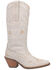 Image #2 - Dingo Women's Full Bloom Western Boots - Medium Toe, White, hi-res