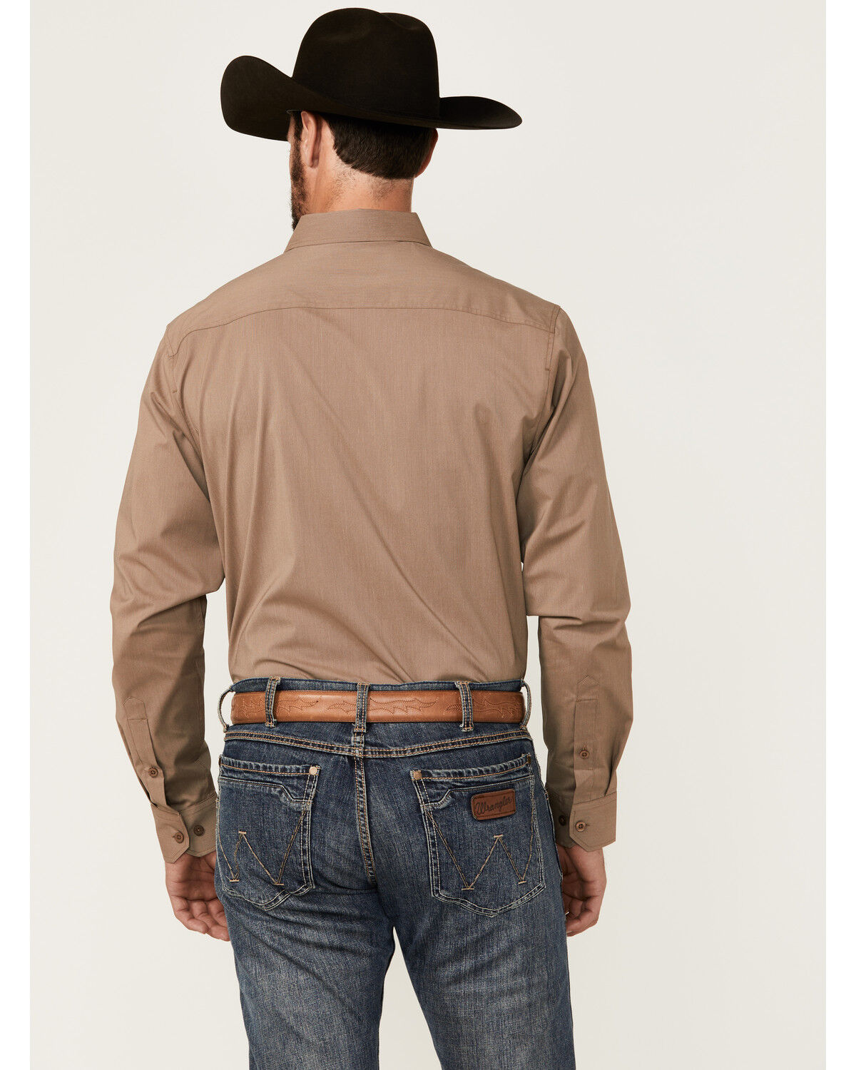 Image #4 - Kimes Ranch Men's Linville Long Sleeve Button-Down Performance Western Shirt, Taupe, hi-res