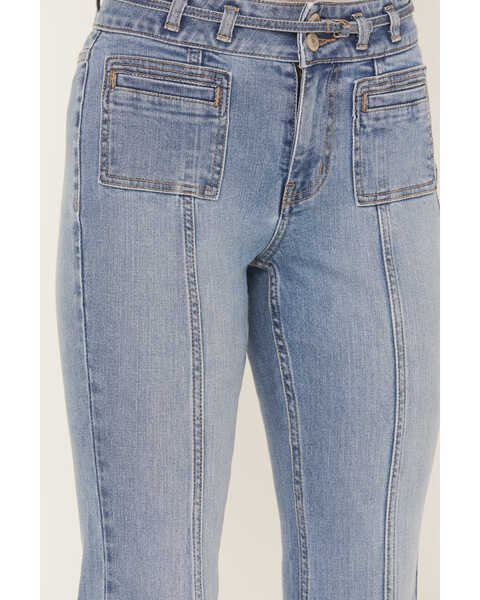 Image #2 - Shyanne Women's Medium Wash Trouser Flare Jeans, Medium Wash, hi-res