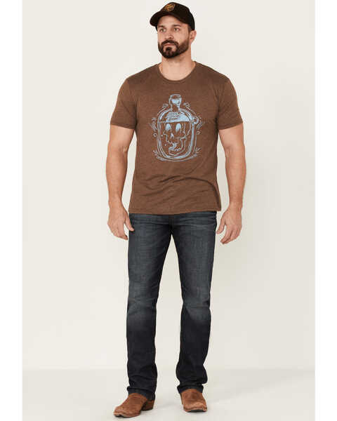 Image #2 - Moonshine Spirit Men's Heather Brown Jug Head Graphic Short Sleeve T-Shirt , Brown, hi-res