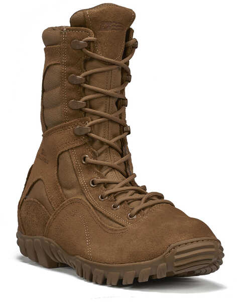 Image #1 - Belleville Men's Sabre Hot Weather Assault Boots - Steel Toe, Coyote, hi-res