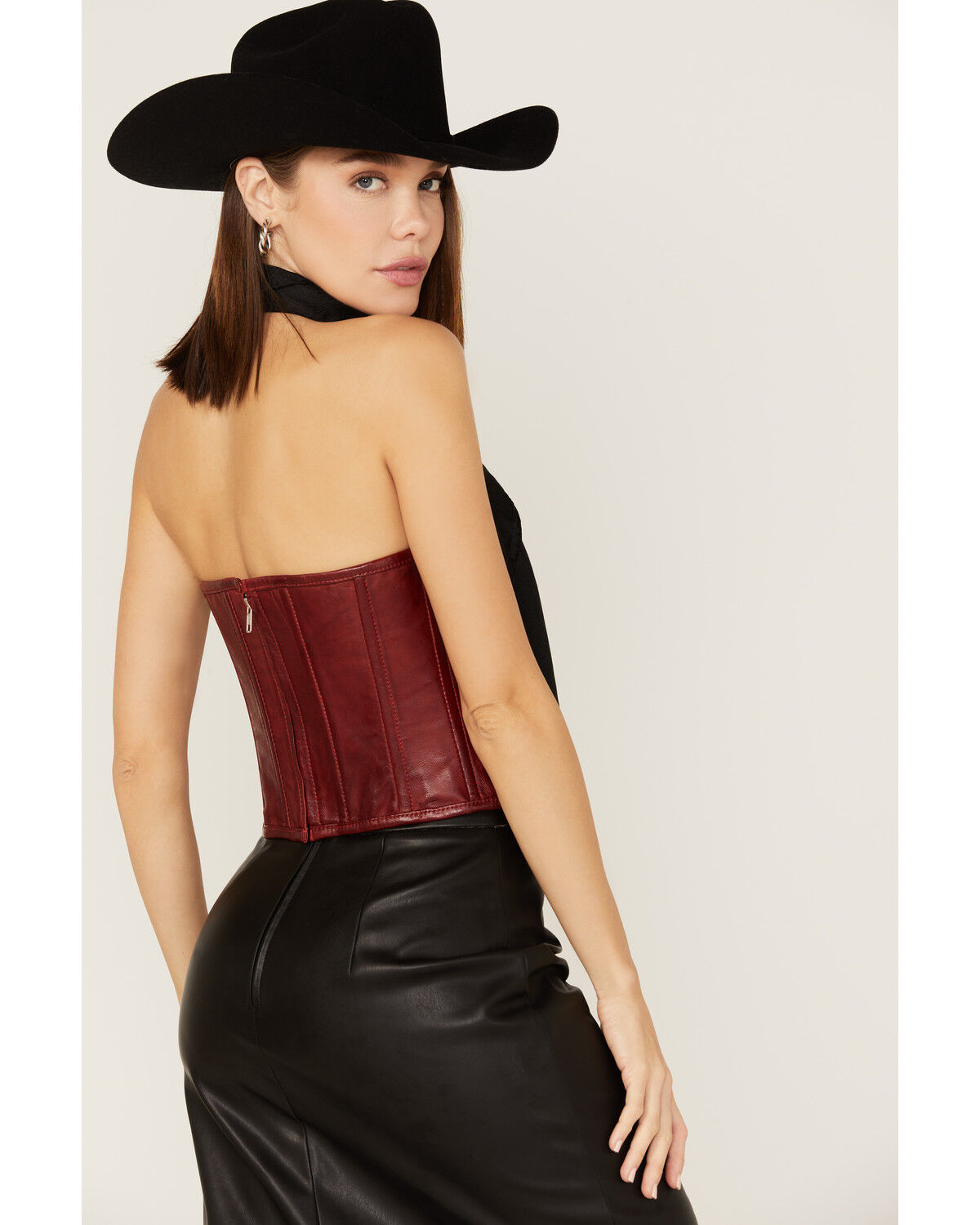 Image #5 - Boot Barn X Understated Leather Women's Louise Leather Bustier, , hi-res