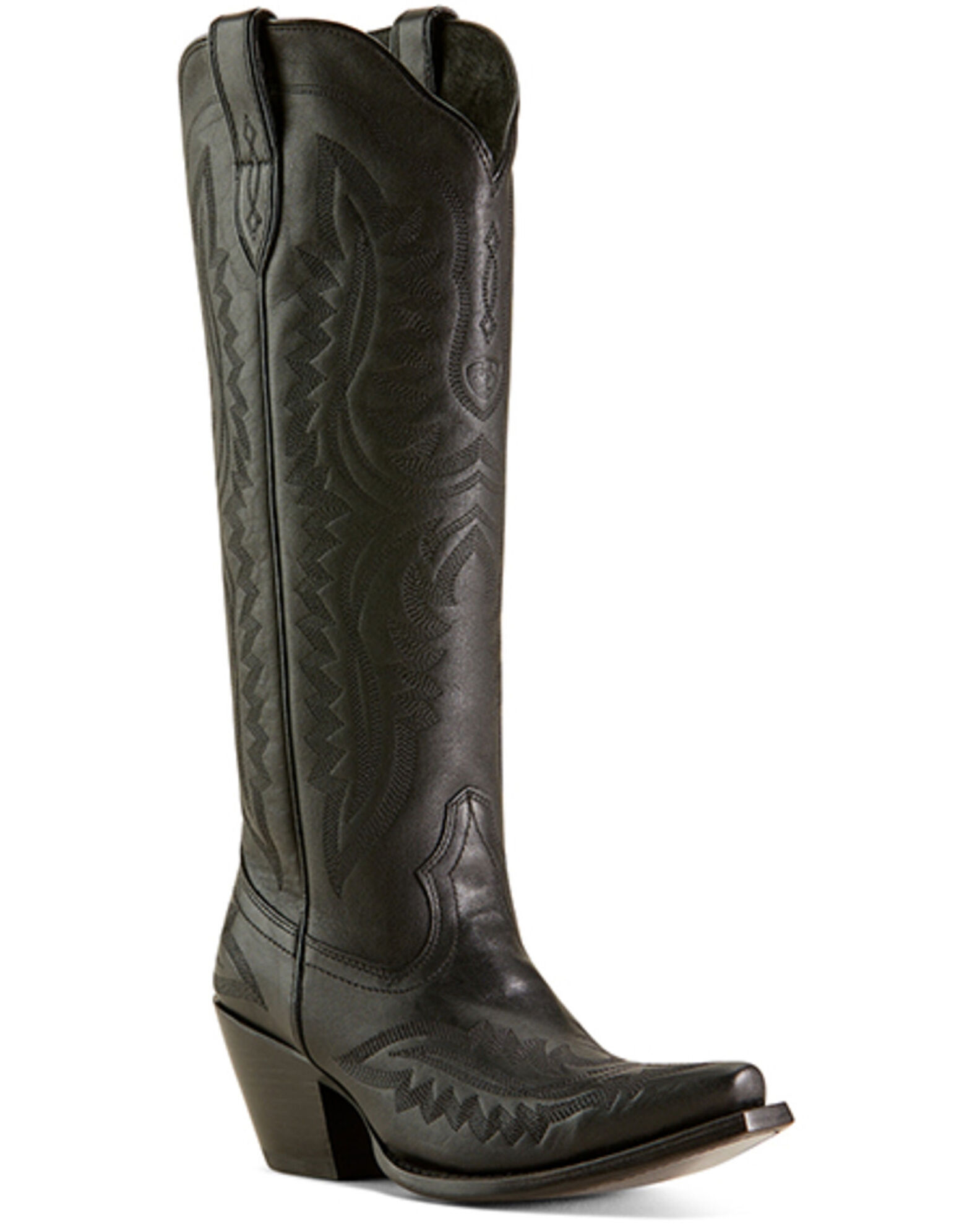 Tall black cowboy boots store