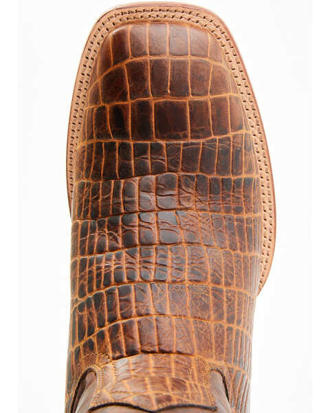 Image #6 - Moonshine Spirit Men's Tully Croc Print Western Boots - Broad Square Toe, Cognac, hi-res