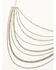 Shyanne Women's Juniper Sky Multi Strand Silver Necklace, Silver, hi-res