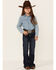 Image #1 - Ariat Girls' Naomi Ella Trouser, Blue, hi-res