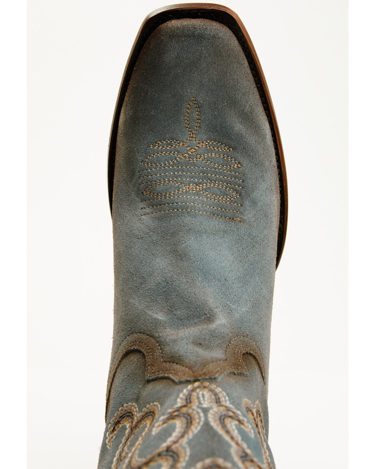Image #6 - Corral Men's Suede Western Boots - Square Toe, Blue, hi-res