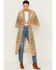 Image #1 - Flying Tomato Women's Paisley Print Kimono, Orange, hi-res