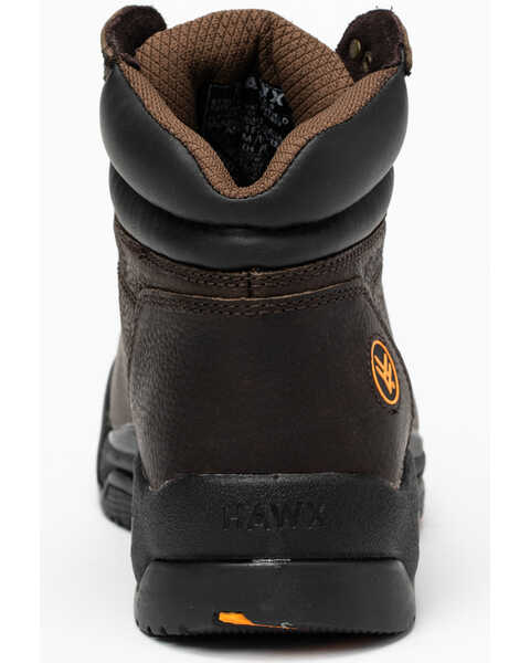 Image #5 - Hawx Men's Blucher Work Boots - Composite Toe, Brown, hi-res