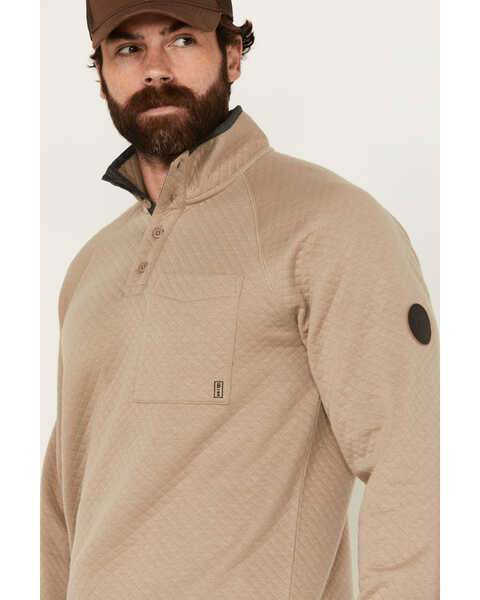 Image #2 - Brothers and Sons Men's Uinta Quilted Pullover , Taupe, hi-res