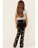 Ranch Dress'n Girls' High Rise Arizona Flare Jeans, Black, hi-res