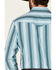 Image #5 - Roper Men's Aqua Ombre Dobby Stripe Long Sleeve Pearl Snap Western Shirt , Blue, hi-res