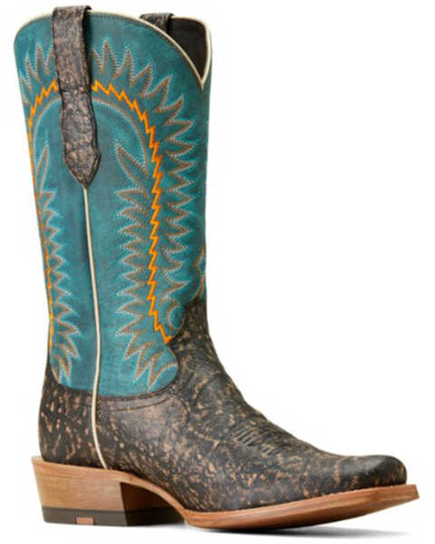 Ariat Men's Futurity Time Western Boots - Broad Square Toe, Black, hi-res