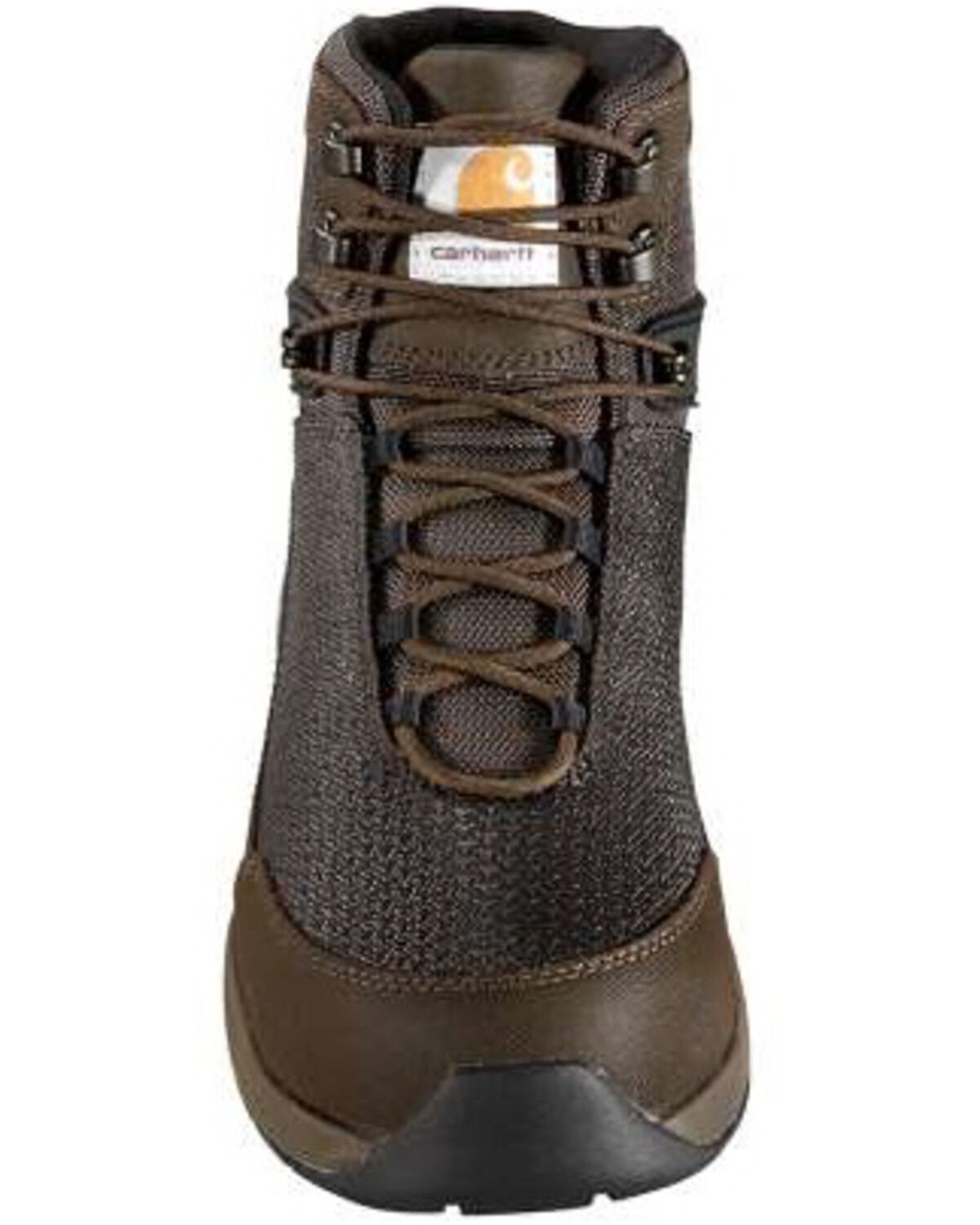 Image #2 - Carhartt Men's Force Waterproof Work Boots - Composite Toe, Dark Brown, hi-res