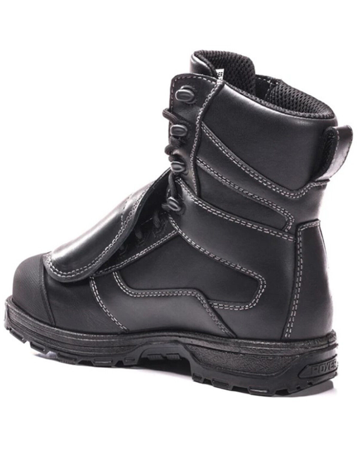 Image #3 - ROYER Men's Agility Realflex Work Boots - Composite Toe, Black, hi-res