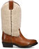 Image #2 - Frye Women's Billy Pull-On Shearling Western Boots - Round Toe, Caramel, hi-res
