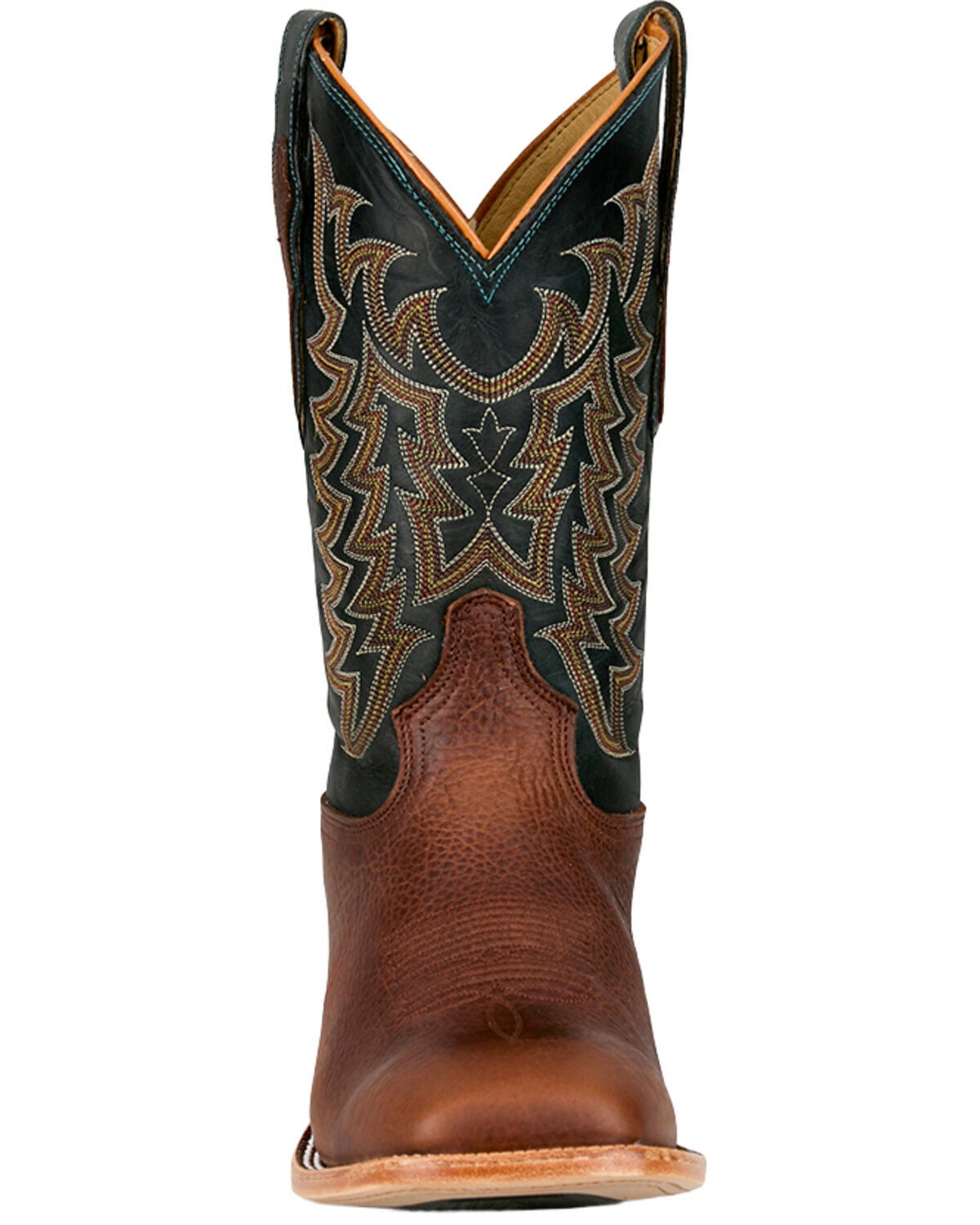 Image #4 - Tony Lama Men's Alfredo Exotic Bison Western Boots - Broad Square Toe, Brown, hi-res