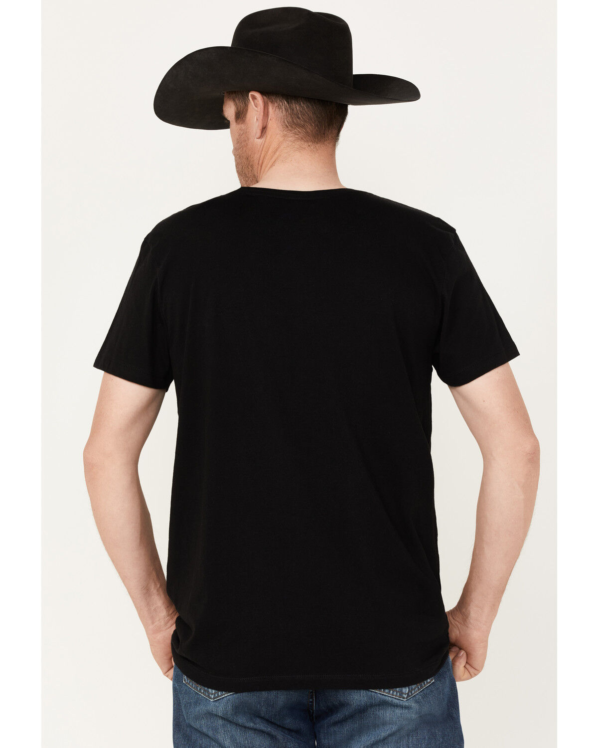 Image #4 - Cinch Men's Camp Yee-Haw Cowboys Never Say Die Graphic T-Shirt, Black, hi-res