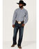 Ariat Men's Adriel Plaid Long Sleeve Button Down Western Shirt , Blue, hi-res