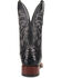 Image #5 - El Dorado Men's Handmade Full Quill Ostrich Stockman Boots - Broad Square Toe, Black, hi-res