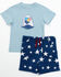 Image #1 - Cody James Toddler Boys' USA Shirt and Shorts - 2 Piece Set, Blue, hi-res