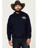 Image #2 - Changes Men's Boot Barn Exclusive Coors Banquet Logo Hooded Sweatshirt , Navy, hi-res