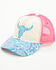 Image #1 - Trenditions Women's Catchfly Steerhead Paisley Print Baseball Cap , Pink, hi-res