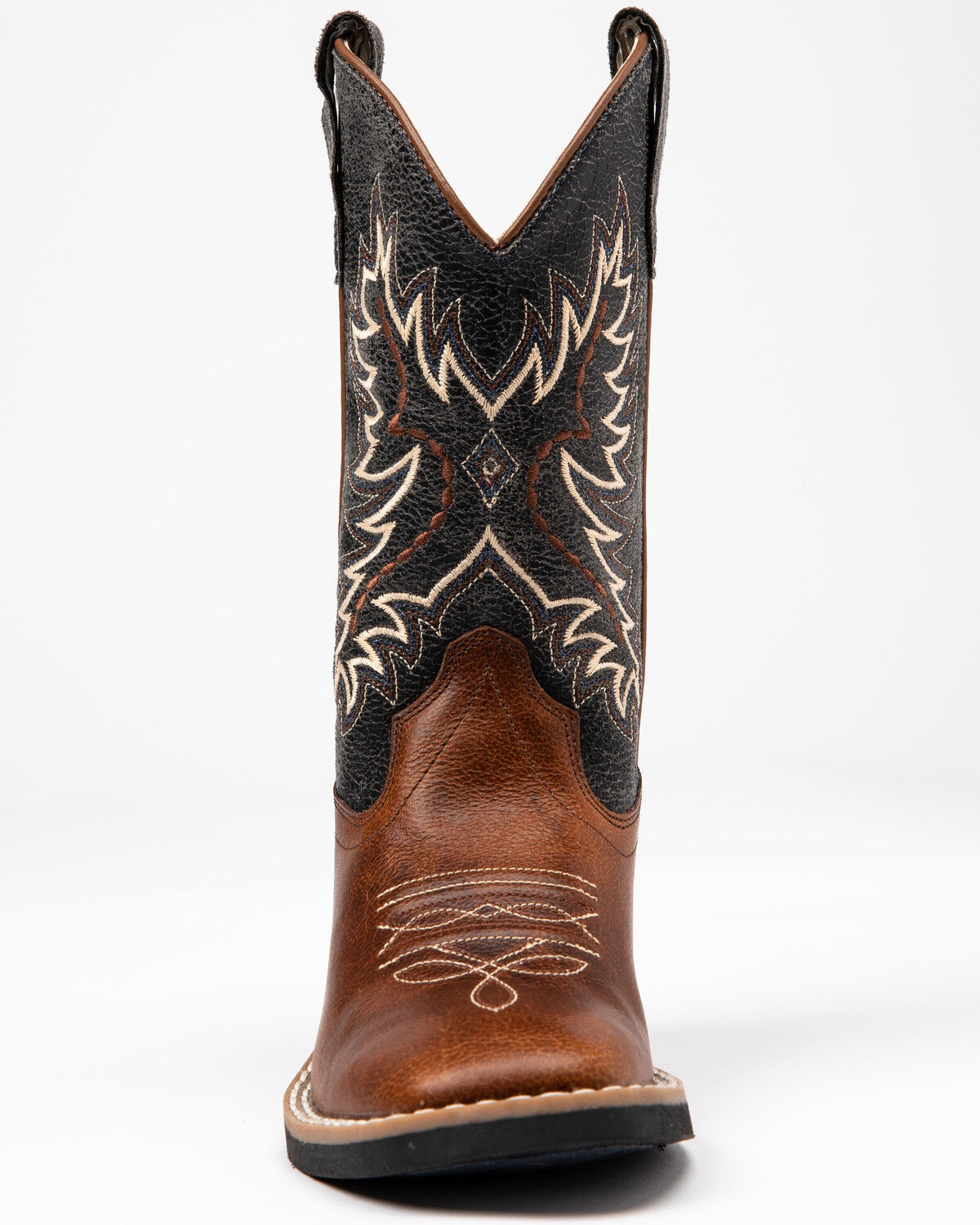 Image #4 - Cody James Boys' Ryder Western Boots - Square Toe, Brown/blue, hi-res