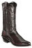 Abilene Black Cherry Polished Cowhide Boots - Medium Toe, Black Cherry, hi-res